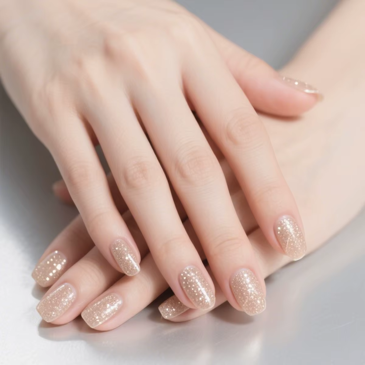 Bandes pour ongles en Gel Semi-durci scintillant