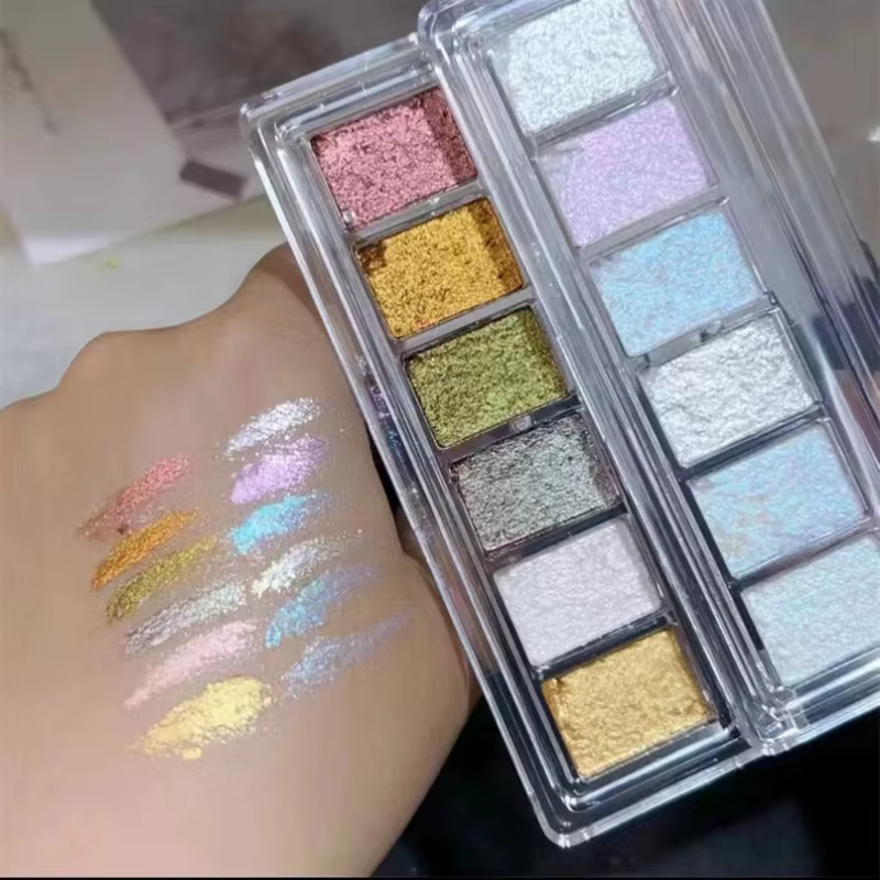 6 grilles brillant Bling boue ongles solide Pigment cristal opale frottant la poussière Aurora Chrome paillettes pâte charme japonais manucure Flash