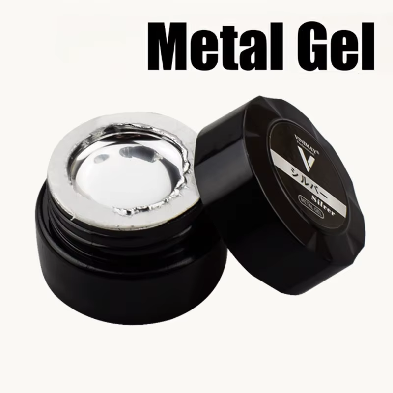 VINtenstein-Verhéritage à Ongles en Gel Argenté