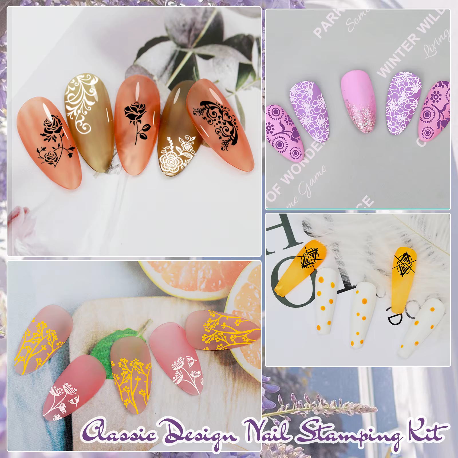 Biutee 2025 Nail Art estampage Gel débutant acrylique Kit d'ongles spécial polissage impression ongles conception Gel