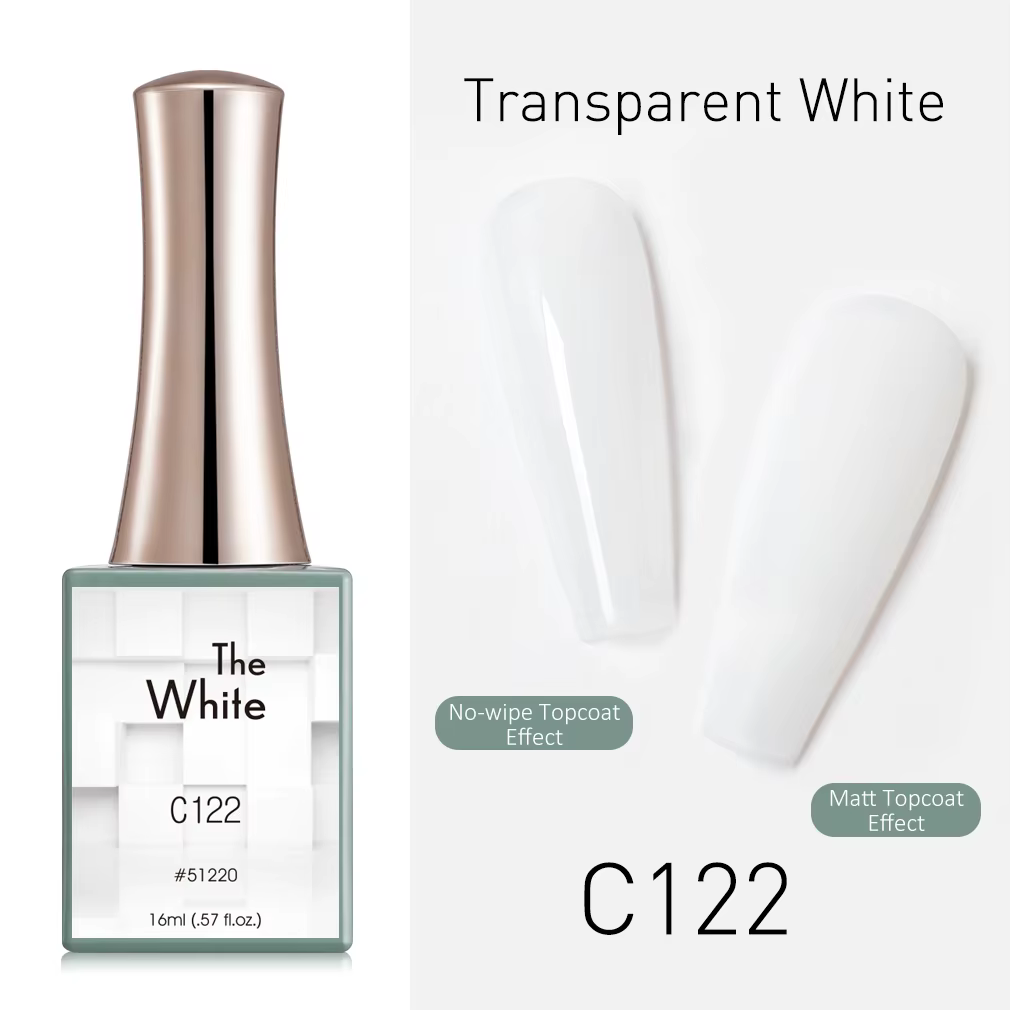 CANNI vernis à ongles Gel 16ml couleur blanche Collection gelée nu rose Pastel