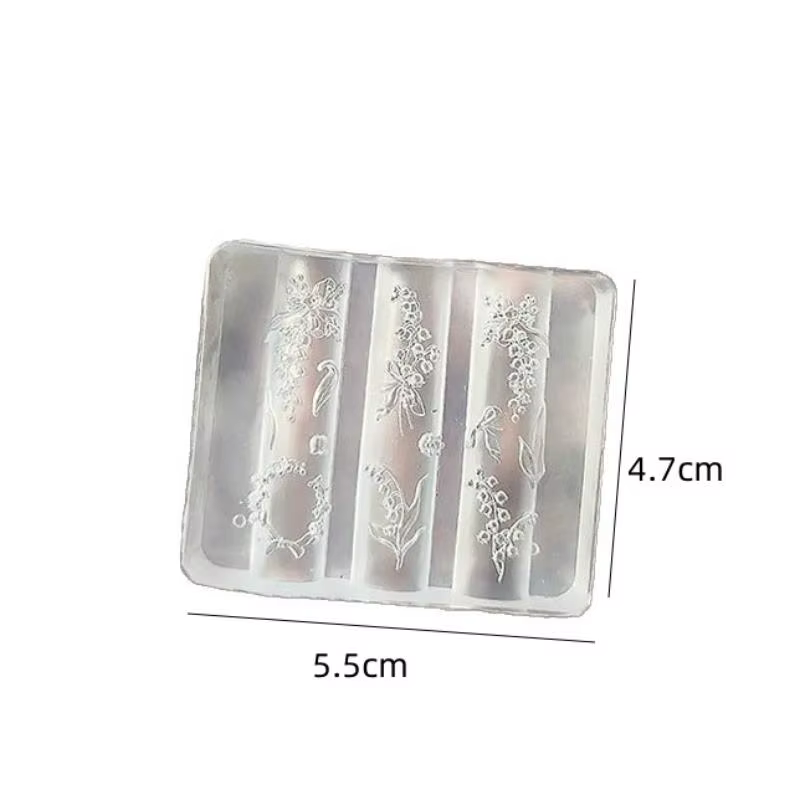Moule 3D en Silicone pour sculpture sur Nail Art