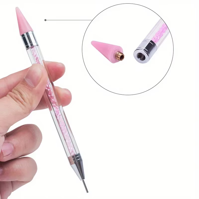 Ensemble de stylos diamant à double extrémité pour manucure
