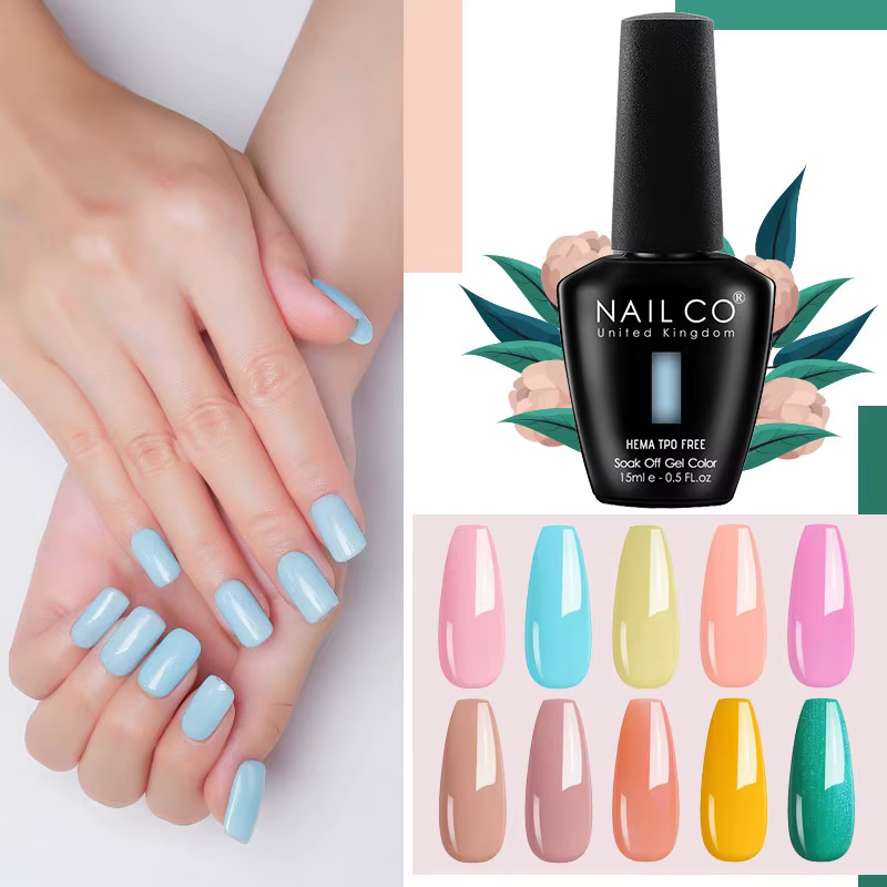 NAILCO 15ml Vernis Gel Semi-Permanent Sans HEMA ni TPO UV pour Ongles