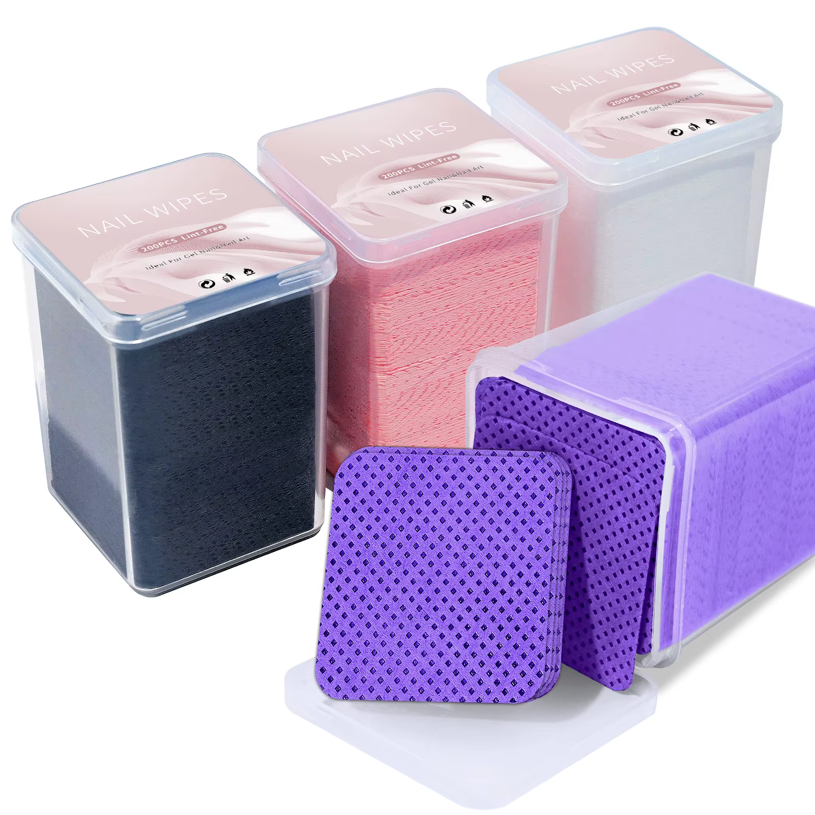 Dissolvant de vernis à ongles non pelucheux