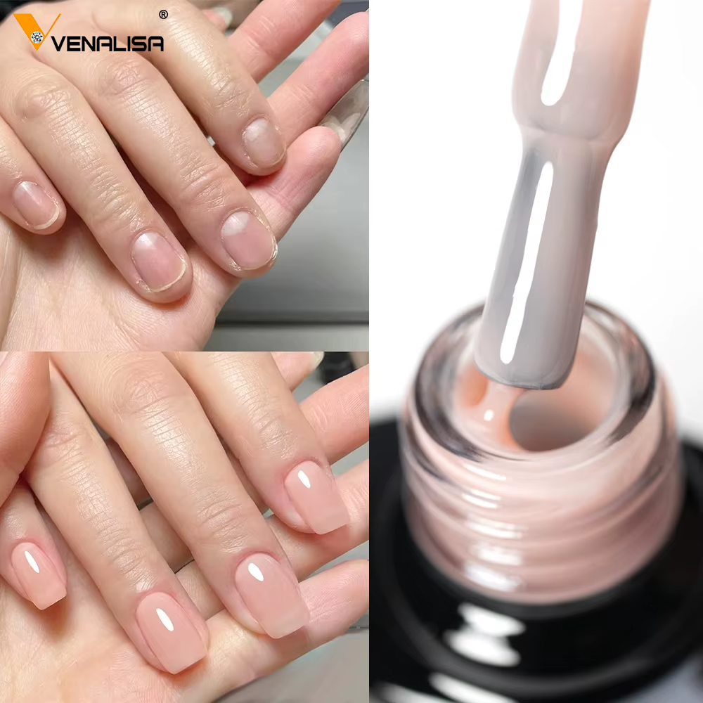 VENALISA 7.5ml Gel de Construction rapide Semi Transparent ongles français