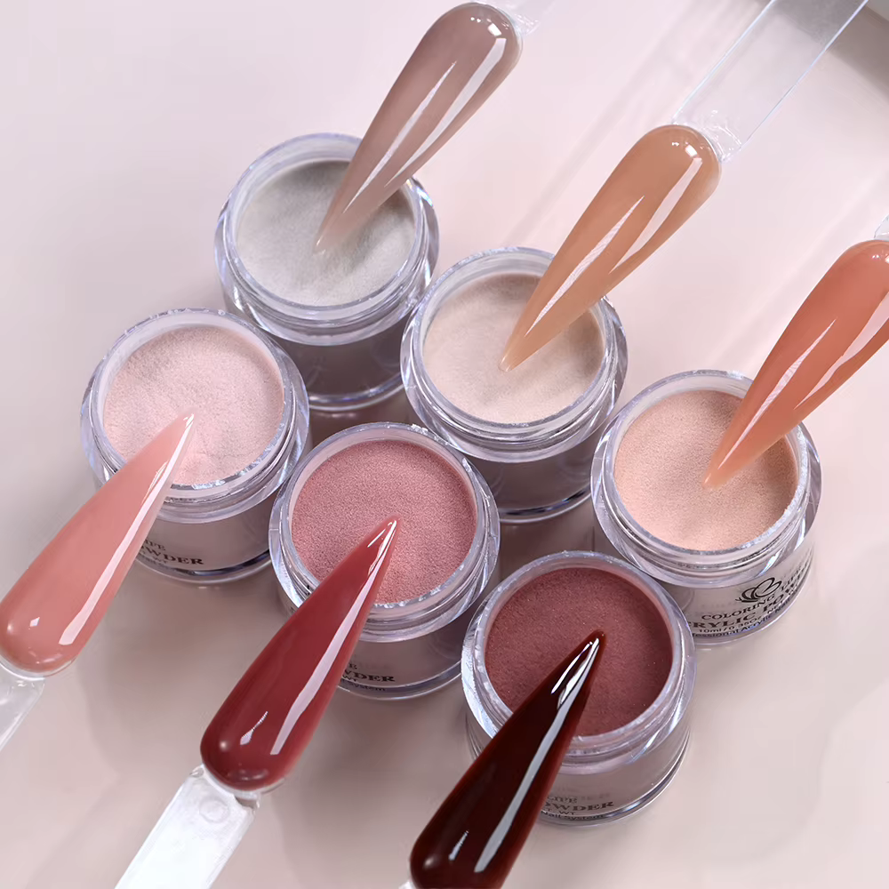 Lot de 6 poudres acryliques pour ongles