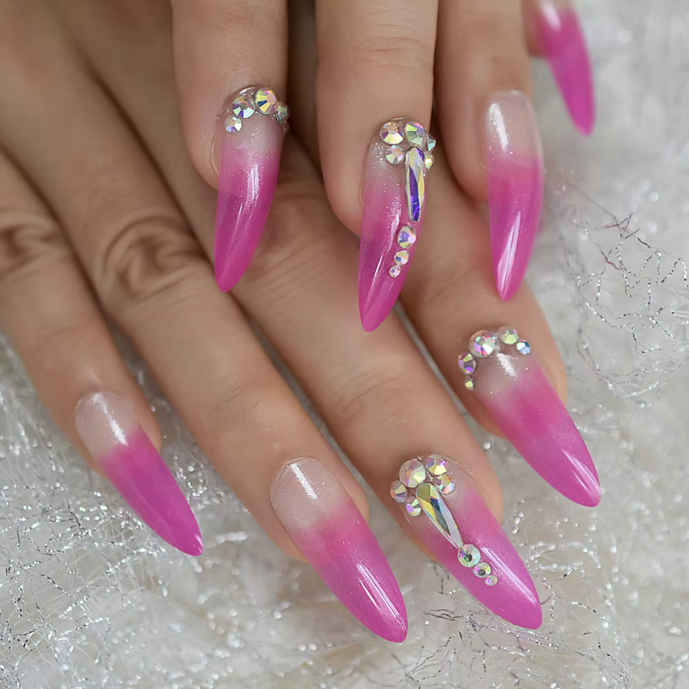 Faux bijoux ombrés extra longs N64.Easy Design