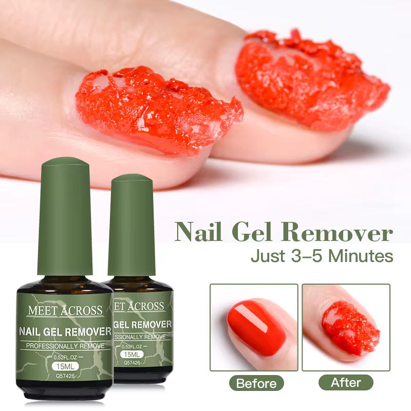 1/4 bouteille de vernis à ongles dissolvant de Gel à tremper 3 Minutes élimine rapidement et facilement