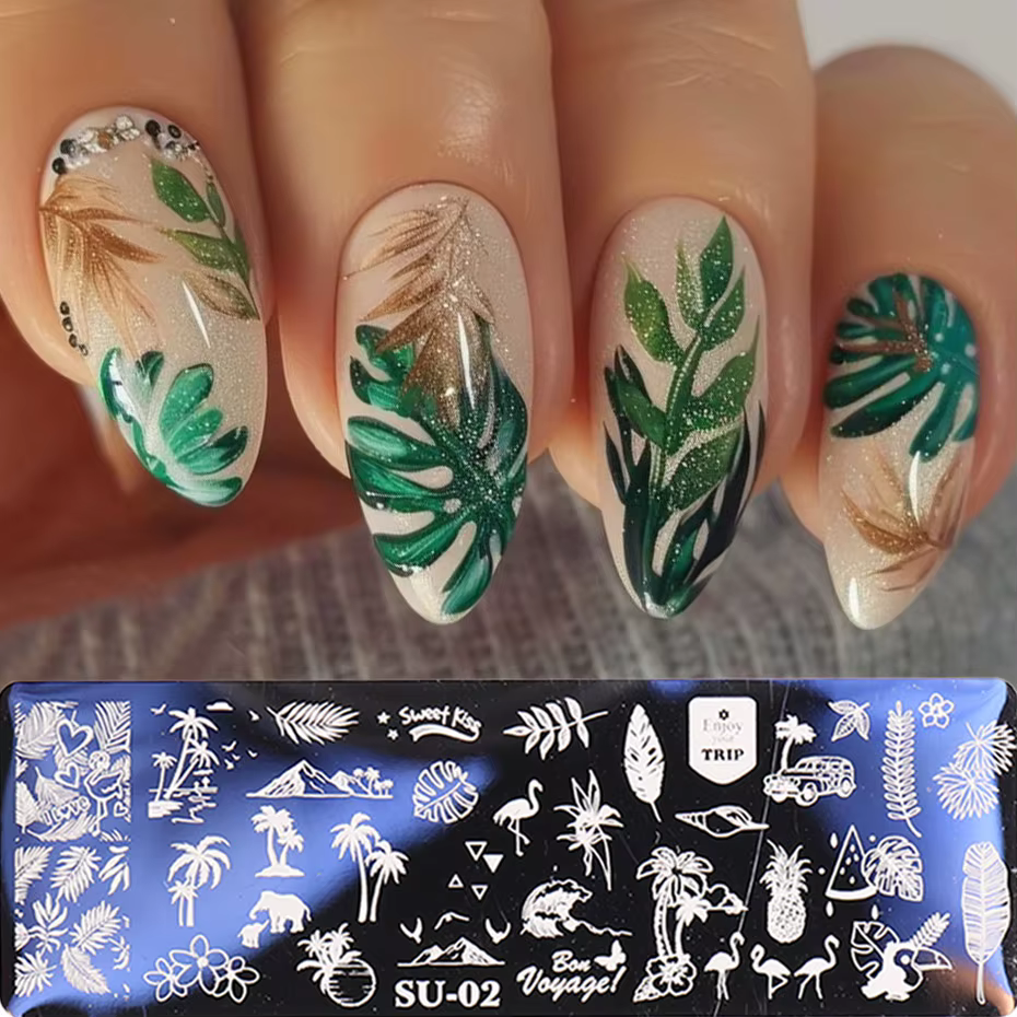 Feuilles de bananier tropicales