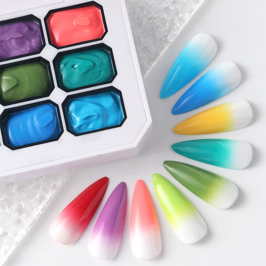 Vernis à ongles Gel dégradé arc-en-ciel