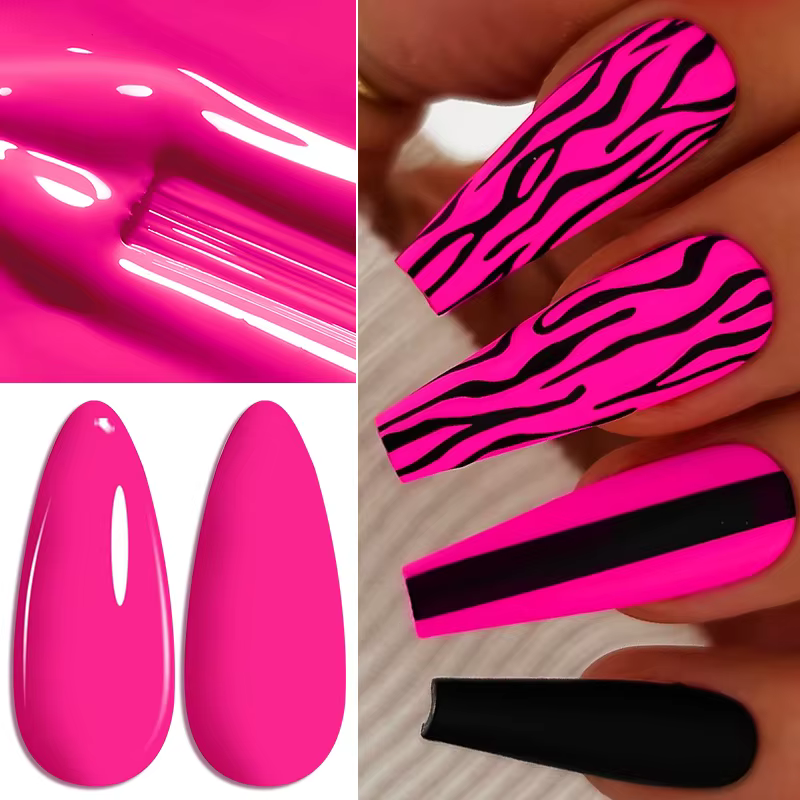 AWStorG Vernis à ongles en gel rose 15 ml – Adhérence fantastique