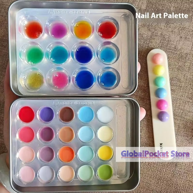 Palette de Couleurs pour Ongles Haute Transparence
