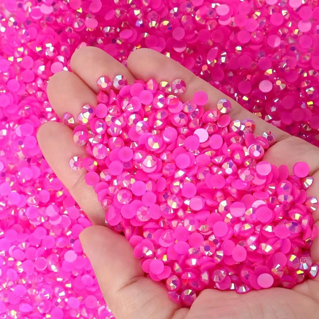Cristal 6000 pièces strass en résine gelée