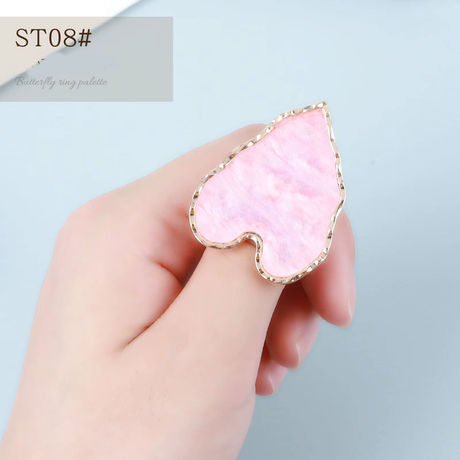 Rim Agate Finger Ring Painting Palette