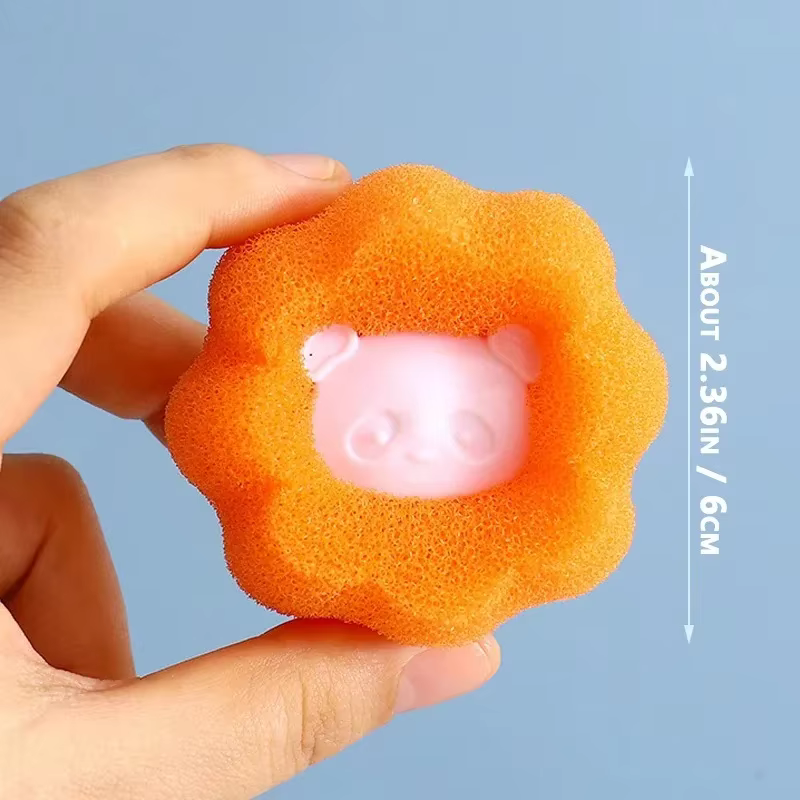 Boules à lessive collecteur de poils d'animaux pour Machine à laver collecteur de peluches de lessive réutilisable élimine la peluches des vêtements accessoires pour chats de compagnie