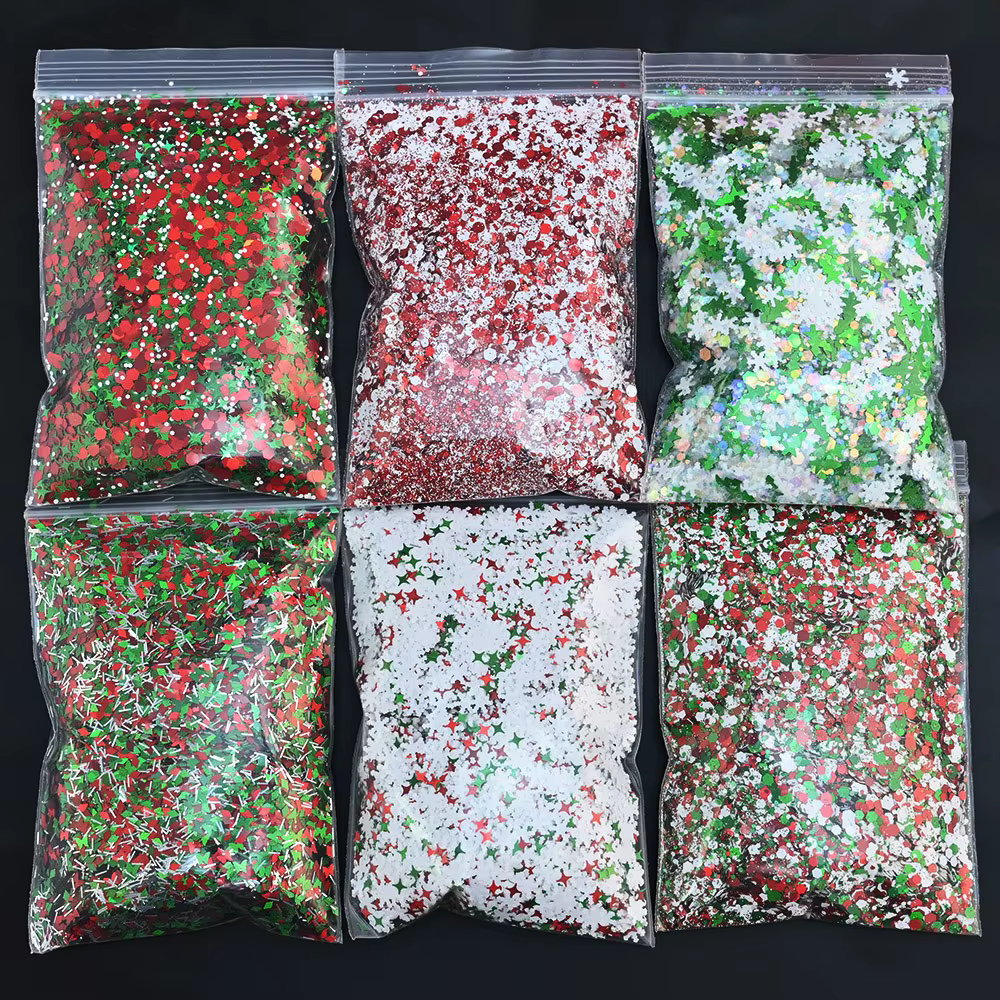Net-50g Noël Nail Glitter Sapin