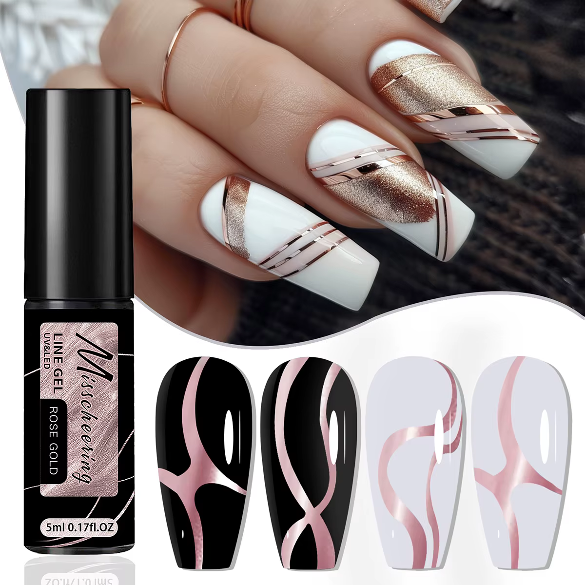 Vernis à ongles Gel à revêtement métallique or argent, effet métallique miroir chromé, Super lumineux, UV LED française, Semi-Permanent