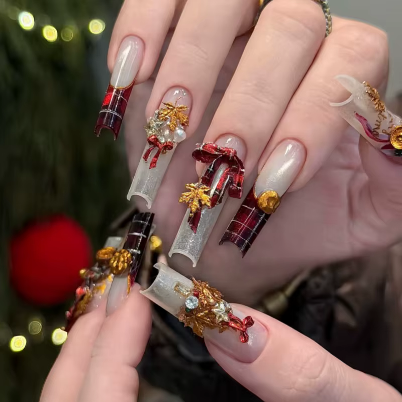 Moule d'art d'ongle sur le thème de la forêt tropicale