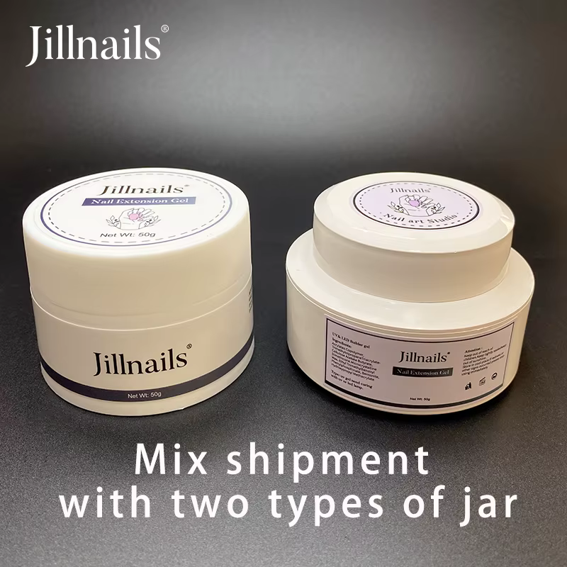 Jillnails-Gel UV pour Extension d'Ongles, Crème Dure, Blanc Laiteux, 50g, 50ml