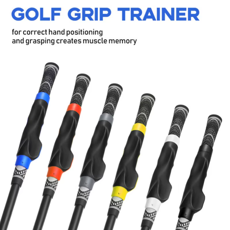 Entraîneur de grip pour le golf, aide à l'entraînement au golf, facile à transporter sur le terrain de pratique, club d'entraînement de grip pour aider à corriger la position correcte des mains