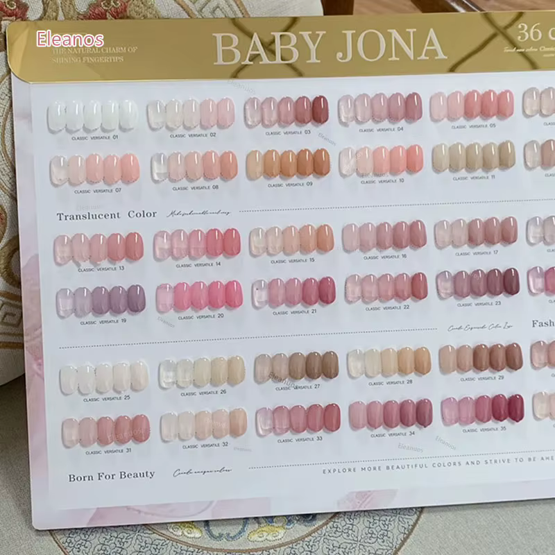 Kit de vernis gel Eleanuos Jade Nude Pink 36 pièces 15ml