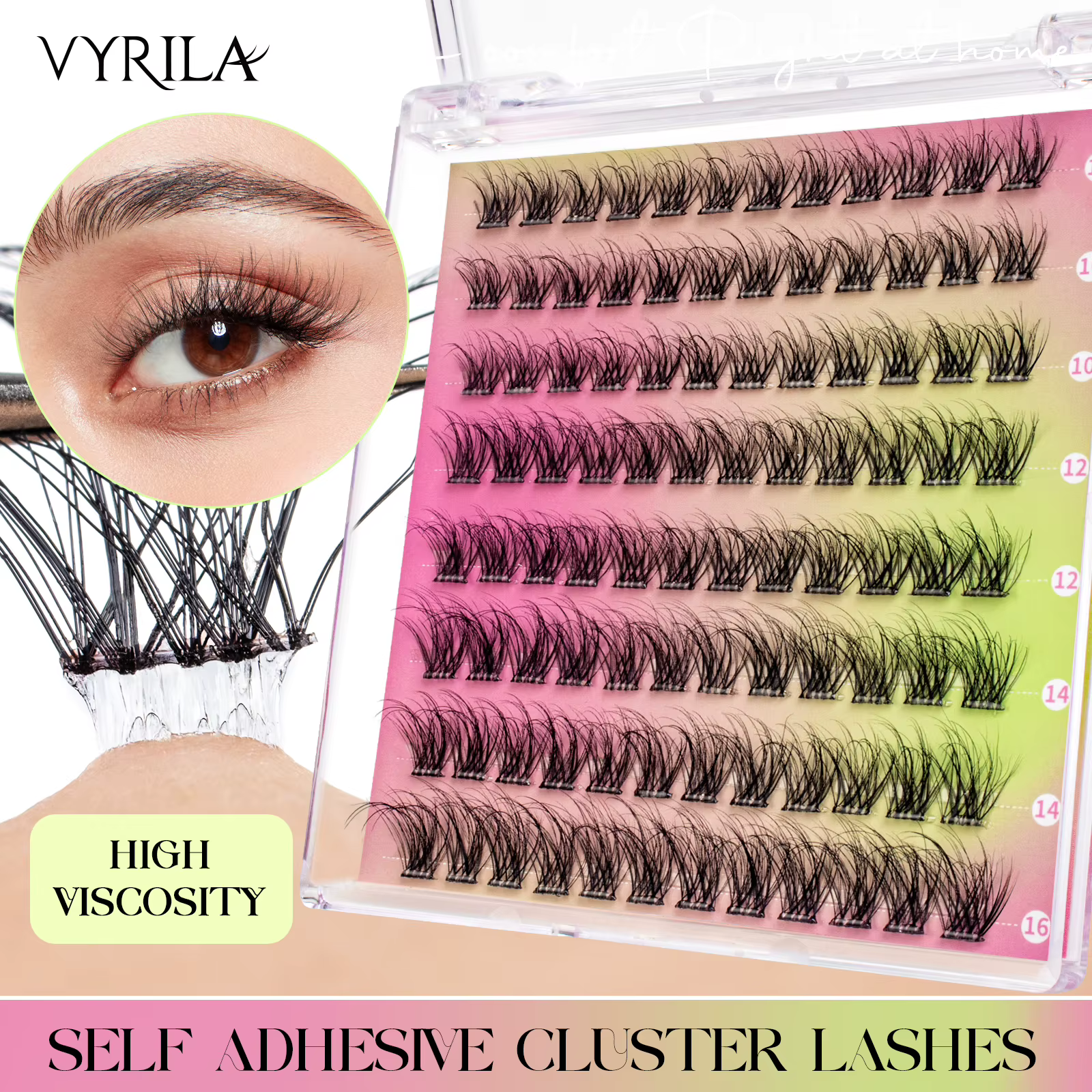 VYRILA cils auto-adhésifs sans colle bricolage Extension