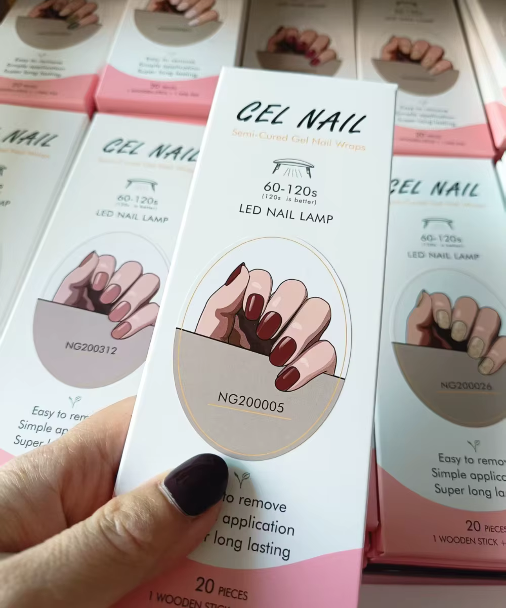 Autocollants pour ongles en Gel Semi-durci UV
