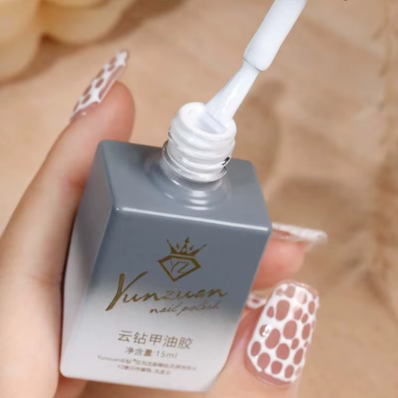 Poke Poke Nail Art colle dentelle trou ongles Graffiti lettre peinture Art Gel noir blanc océan vague Texture UV LED tremper vernis