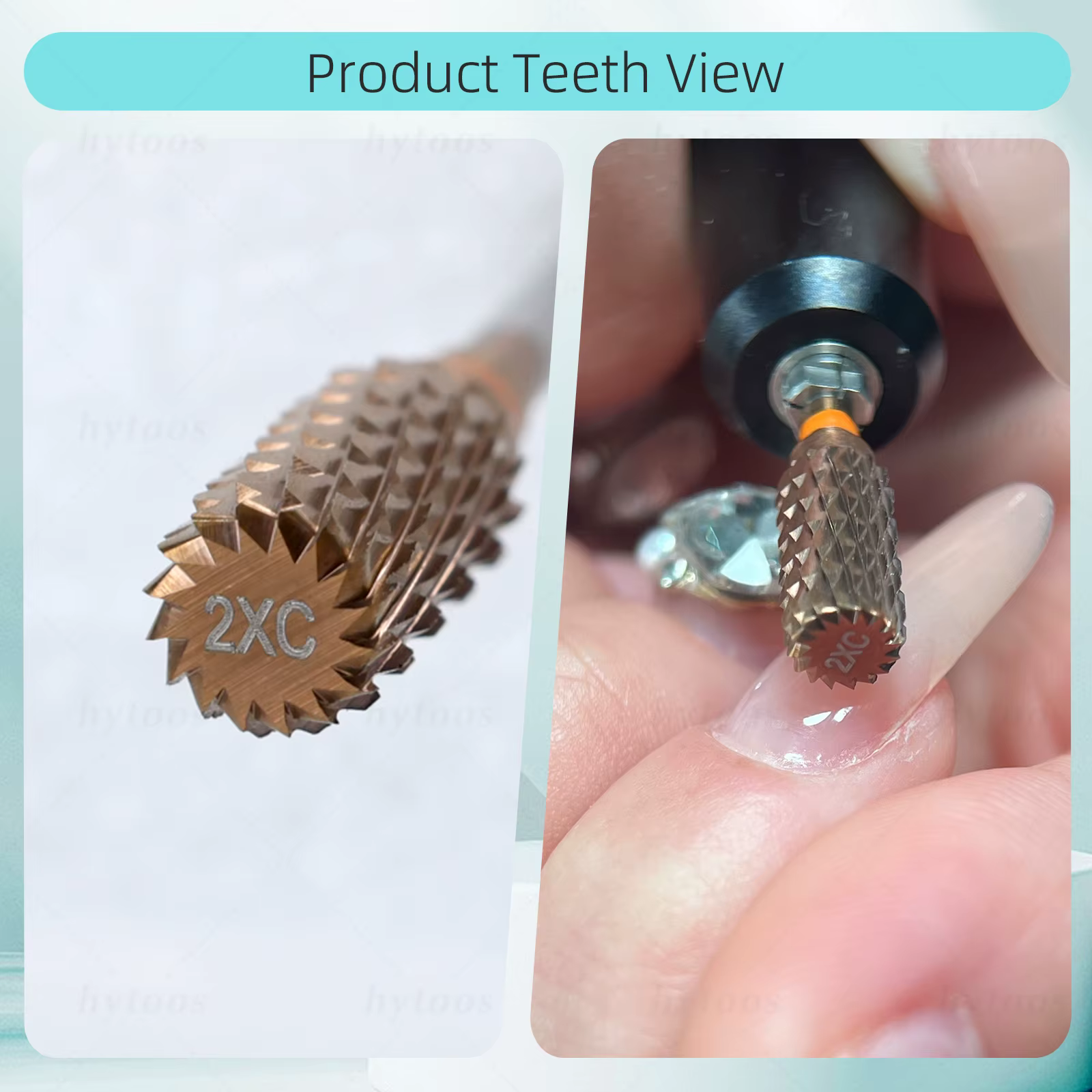 HYTOOS Embouts de ponceuse à ongles professionnels en carbure