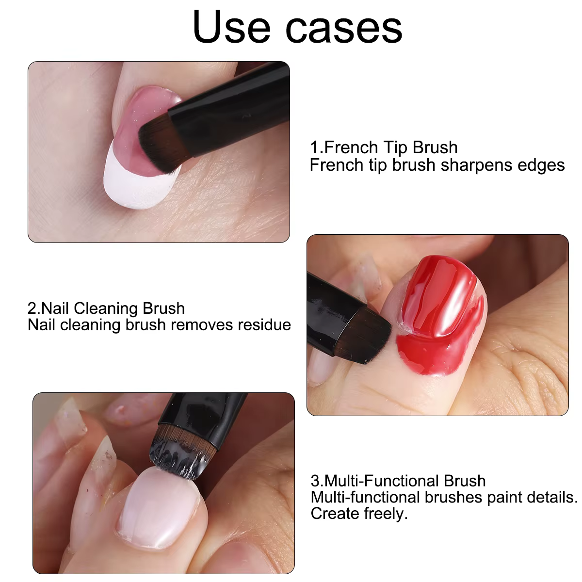Brosse à vernis à ongles Gel