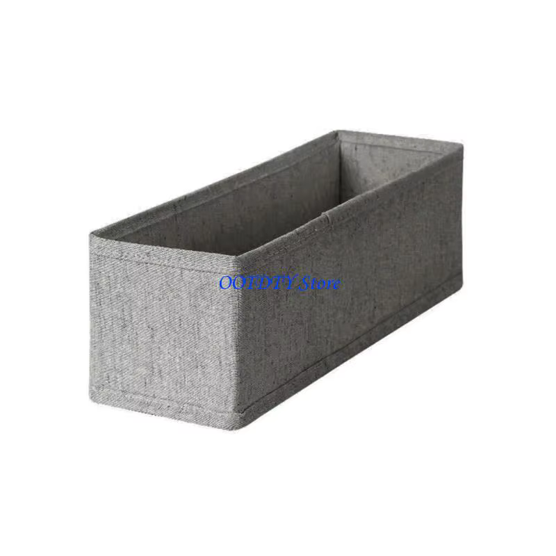 Organisateur placard robuste en tissu coton lin 367A, accessoire pour vêtements délicats, boîte rangement pliable avec