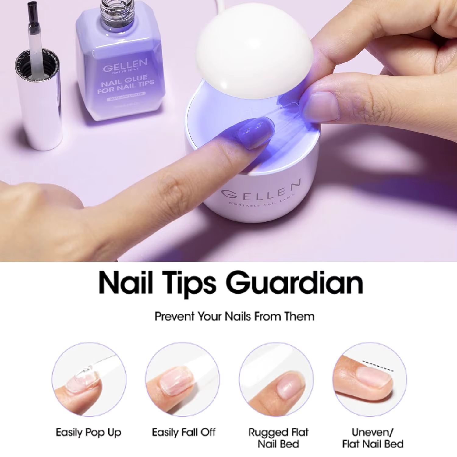 GELLEN 18ml Kit de préparation pour ongles en gel 4 en 1