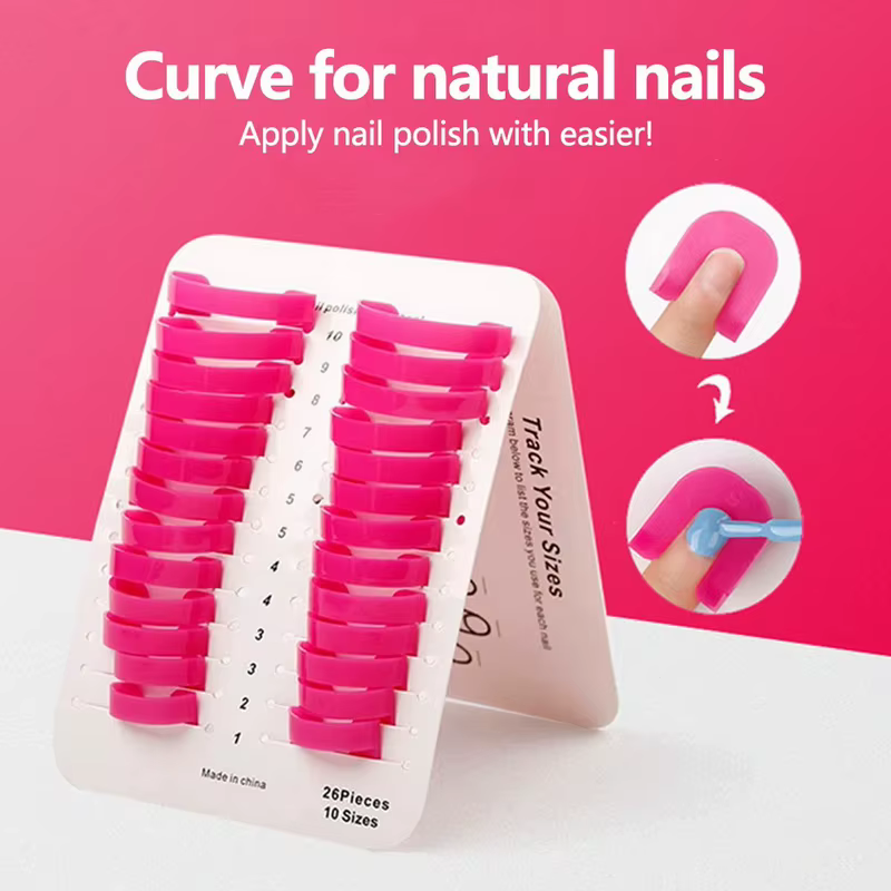 100 ensembles de protection de vernis à ongles pour les doigts