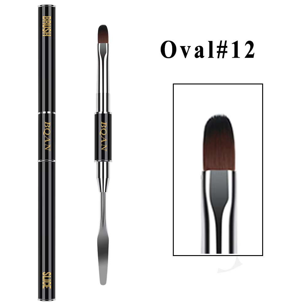 Brosse à ongles, brosse ovale avec spatule