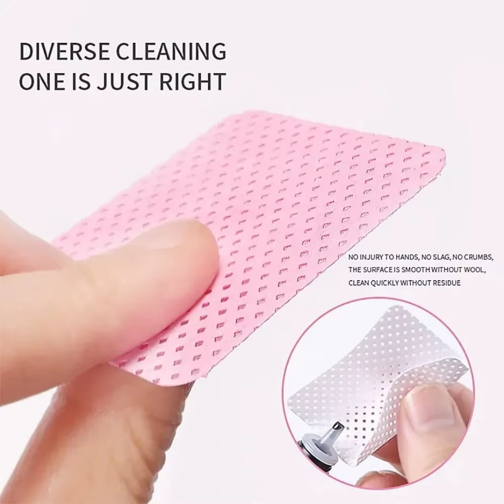 200 lingettes de coton non pelucheuses pour dissolvant de vernis à ongles