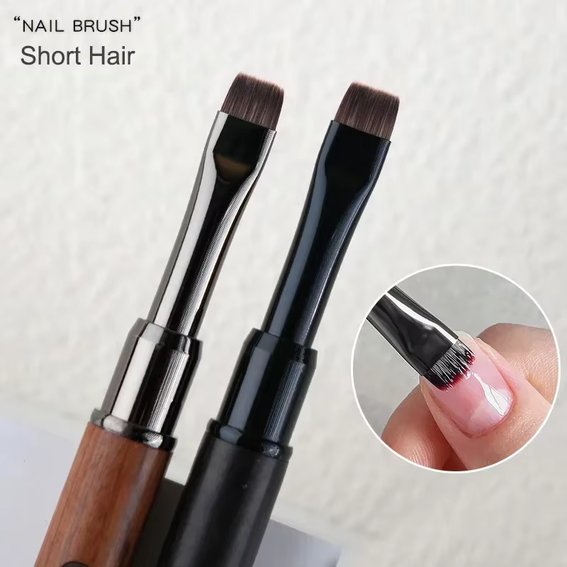 Nouveau cheveux courts ongles Art brosse photothérapie acrylique UV Gel Extension constructeur revêtement peinture stylo bricolage manucure accessoires outil