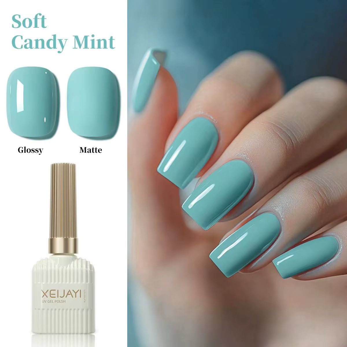 Ensemble de vernis à ongles Gel 15ml printemps et été lait blanc menthe vert