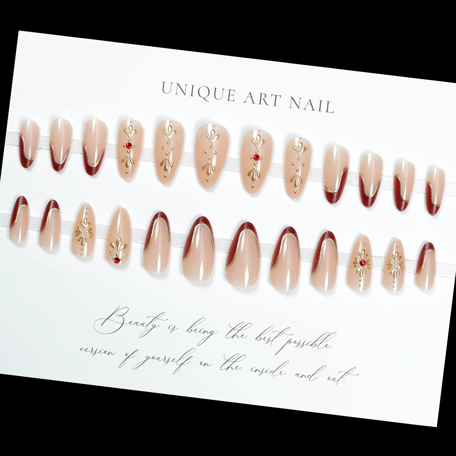 Faux ongles 3D pour femmes et filles