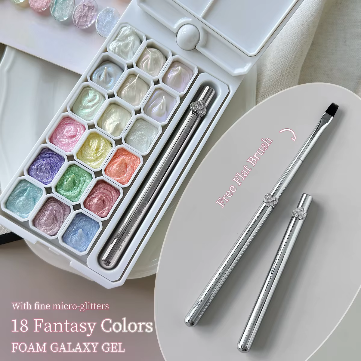 MORDDA 18 Couleurs Gel de modelage semi-solide en pot