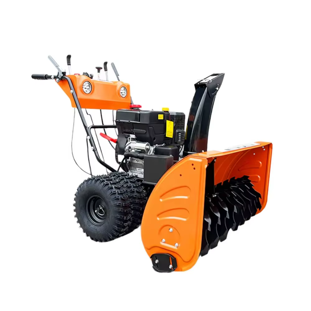 Lanceur de neige à poussée manuelle, petite Machine de déneigement, déneigement sur route extérieure, extrémité avant remplaçable
