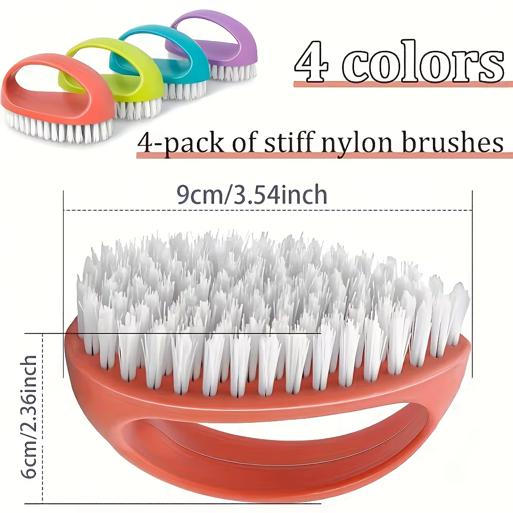 Brosse à ongles robuste avec poils durs | Nettoie en profondeur les mains