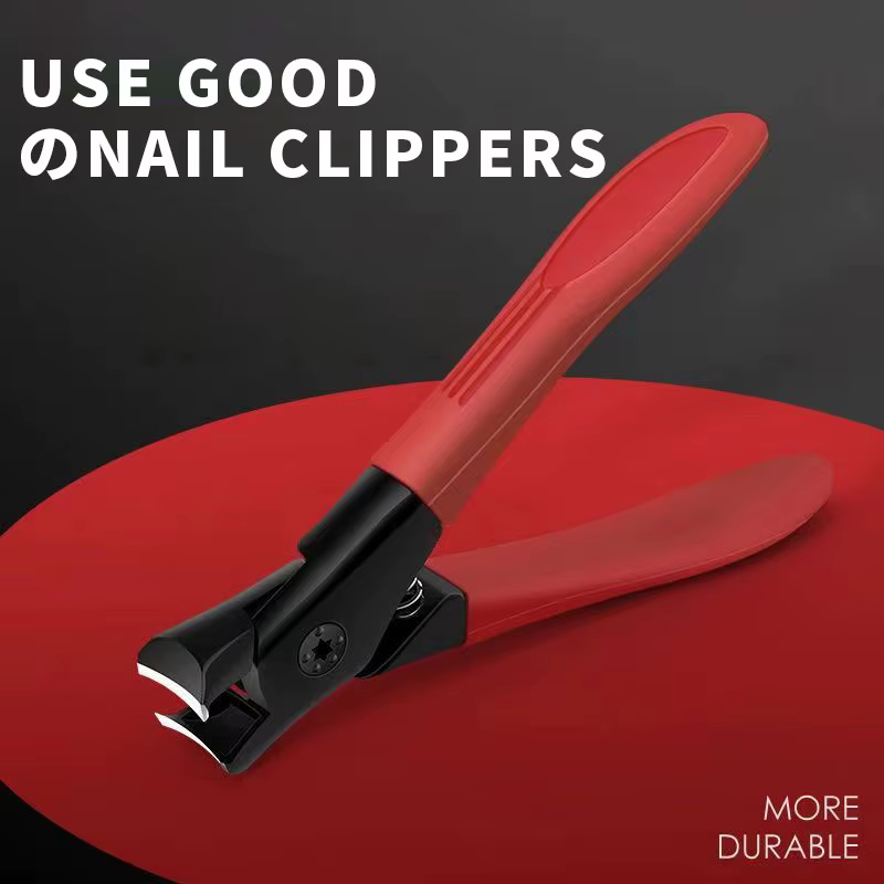 Grande ouverture coupe-ongles gris tondeuse à ongles