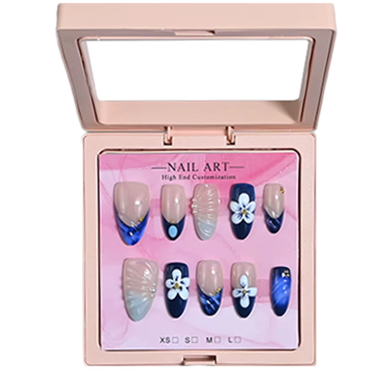 Nouveauté : 10 faux ongles en amande de taille moyenne