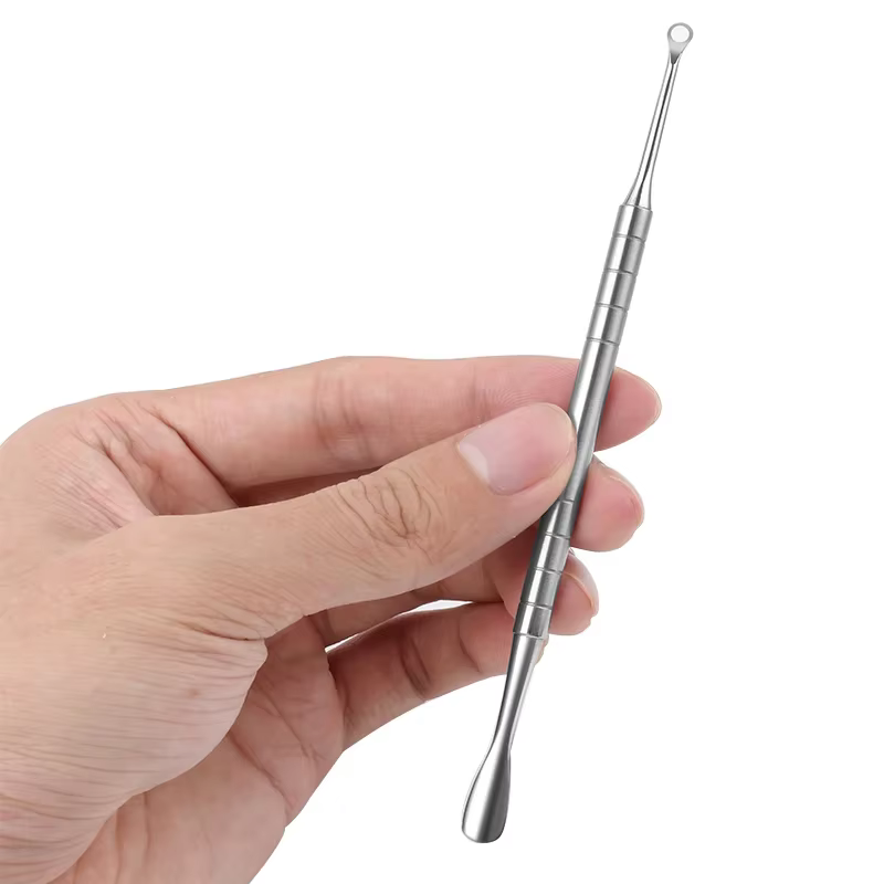 Bâtonnets de Manucure en Acier Inoxydable