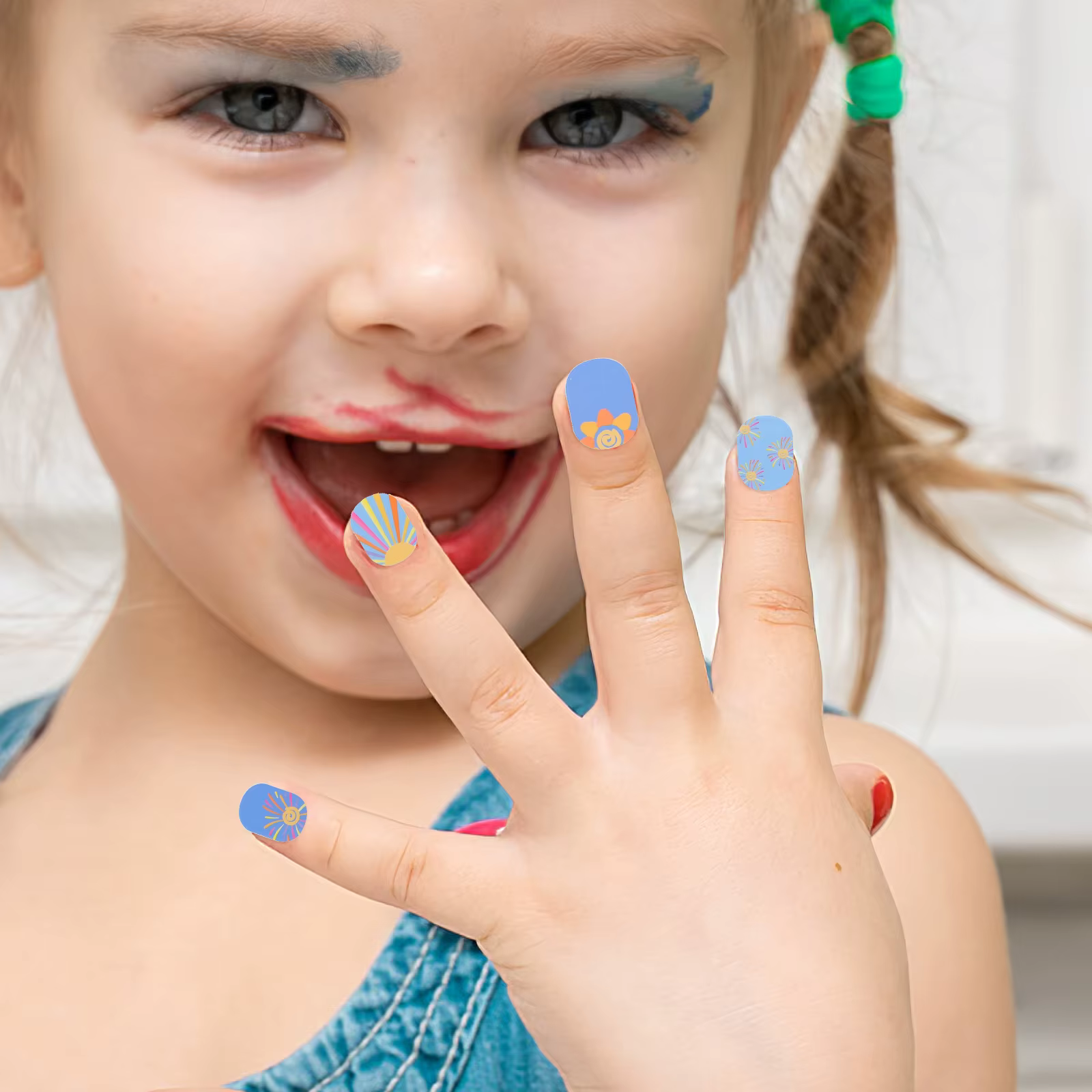 Autocollants pour ongles imperméables pour enfants