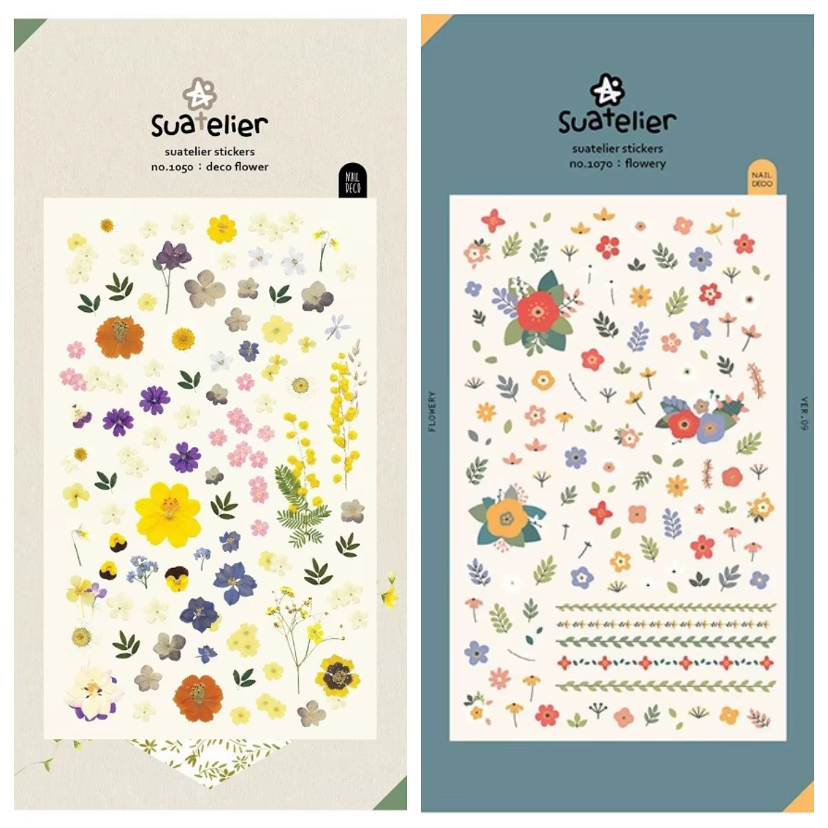 Autocollants pour ongles Suatelier Korea Sakura Flower