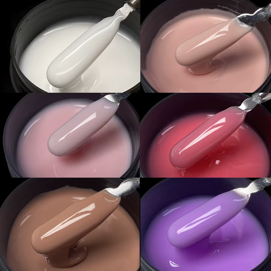 Jillnails Gel UV Constructeur Liquide pour Ongles 100g Rose Français pour Extension et Façonnage