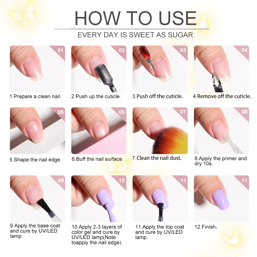 Kit de Verhéritage à Ongles en Gel UV