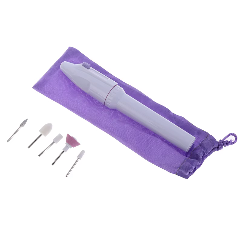 Kit professionnel 5-en-1 : Mini perceuse électrique pour ongles